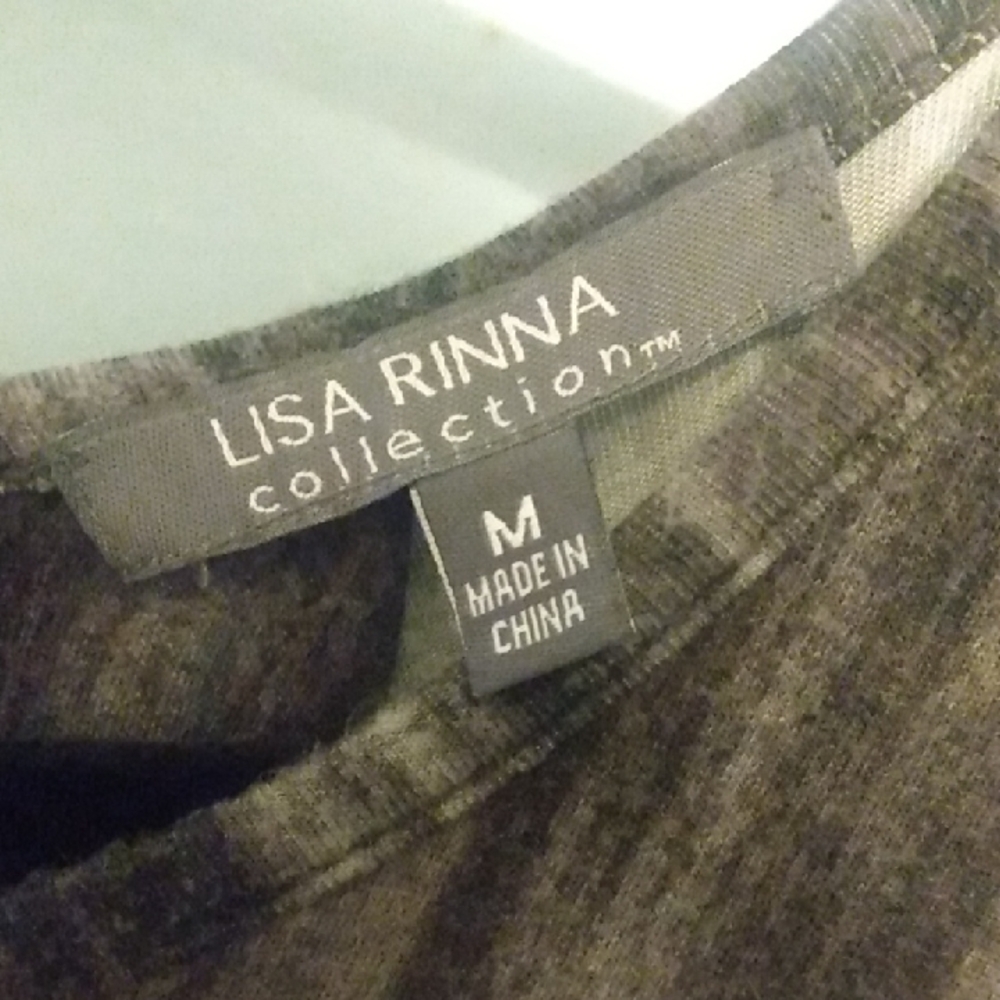 SOLD-Lisa Rinna Collection Charcoal Tee